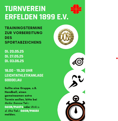 Sportabzeichen Training 2025 