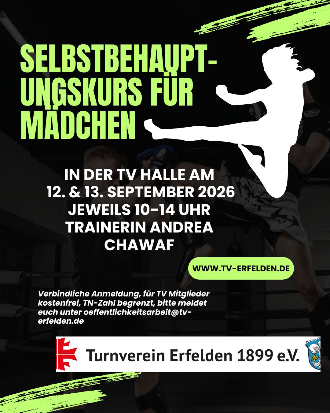 Selbstbehaupungskurs für Mädchen mit Trainerin Andrea Chawaf 